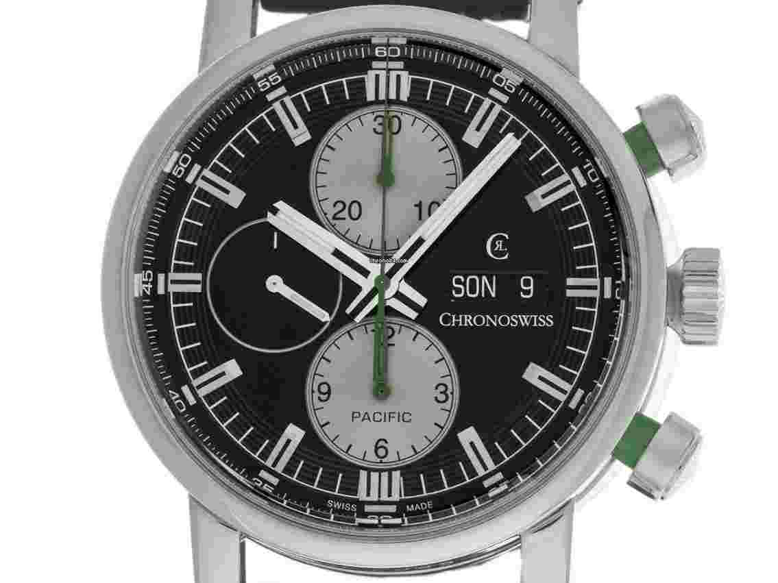 Chronoswiss Pacific
Chronograph Ref.CH-7583 BK 2014 Full Set wie Neu Vintage