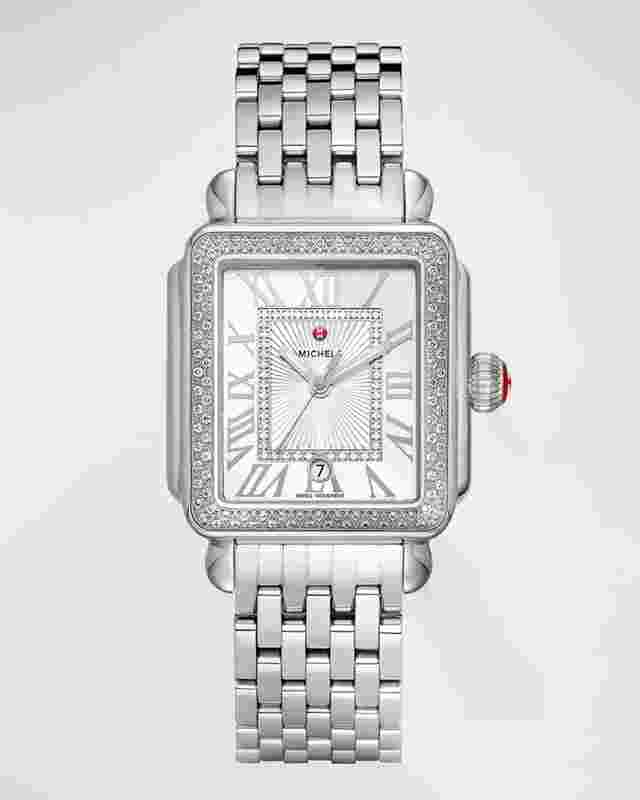 Michele Deco
                           
                                 Madison Double Row Diamond Watch Silver White Dial MWW06T000163