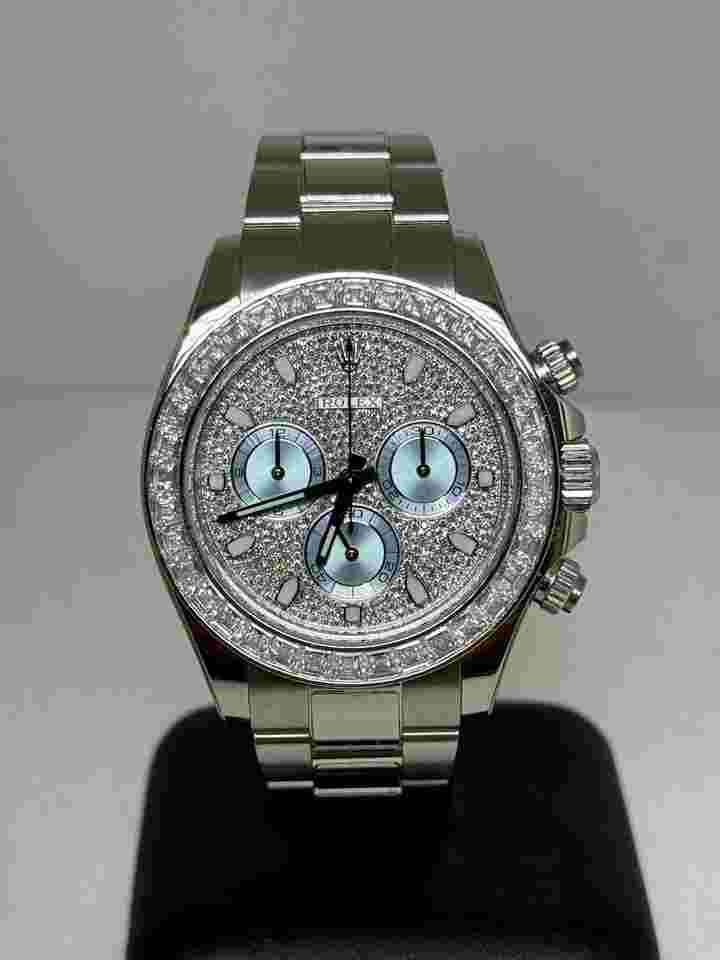 Rolex Daytona
                           
                                 Platin 116576TBR Pave LIKE NEW