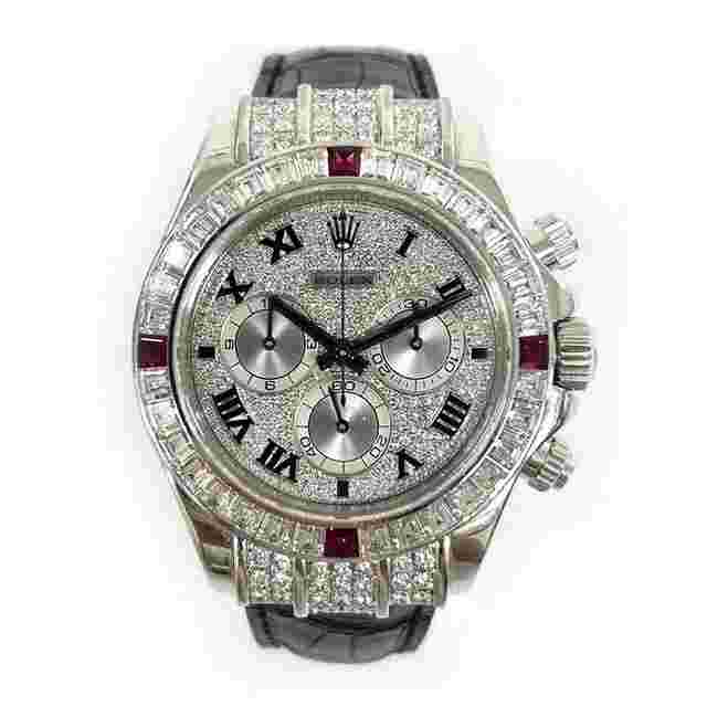 Rolex Daytona
                           
                                 White Gold Factory Pave Diamond Dial 116599