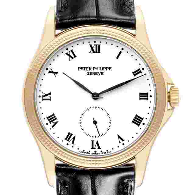 Patek Philippe Calatrava
                           
                                 Yellow Gold White Dial Mens Watch 5115