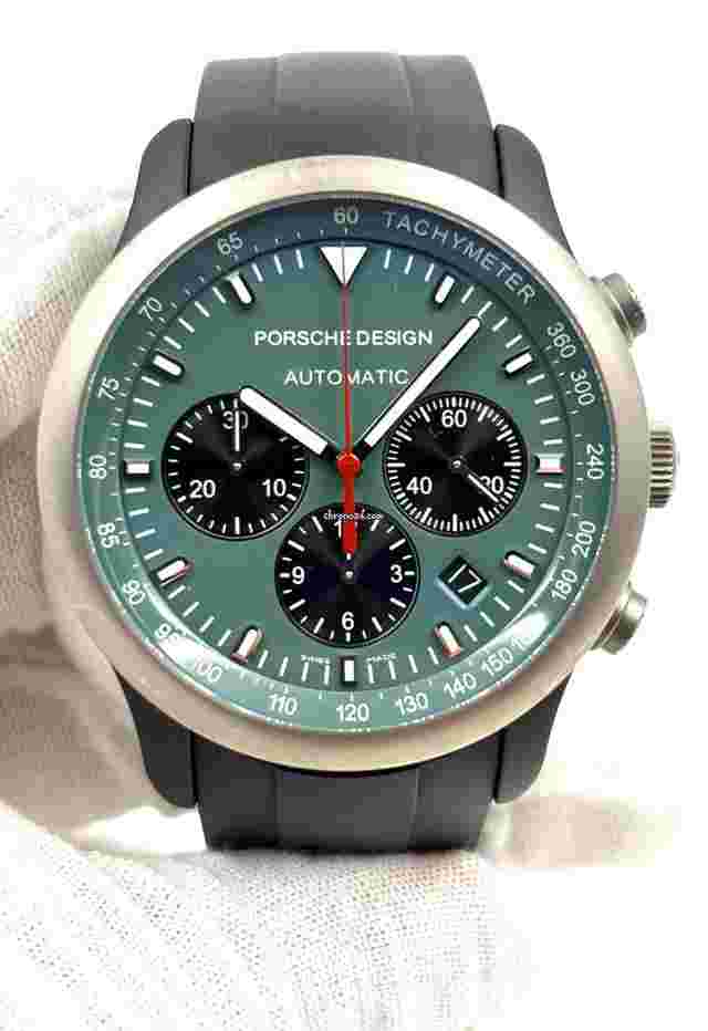 Porsche Design Dashboard
                           
                                 42mm Green Dial Rubber Strap 6612.14.55.1139 Box & Papers