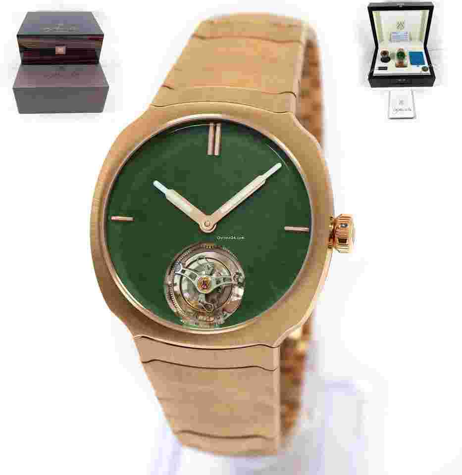 H.Moser & Cie.
                           
                                 Streamliner Tourbillon Wyoming Jade 6804-0406 40MM Rg Box Papers