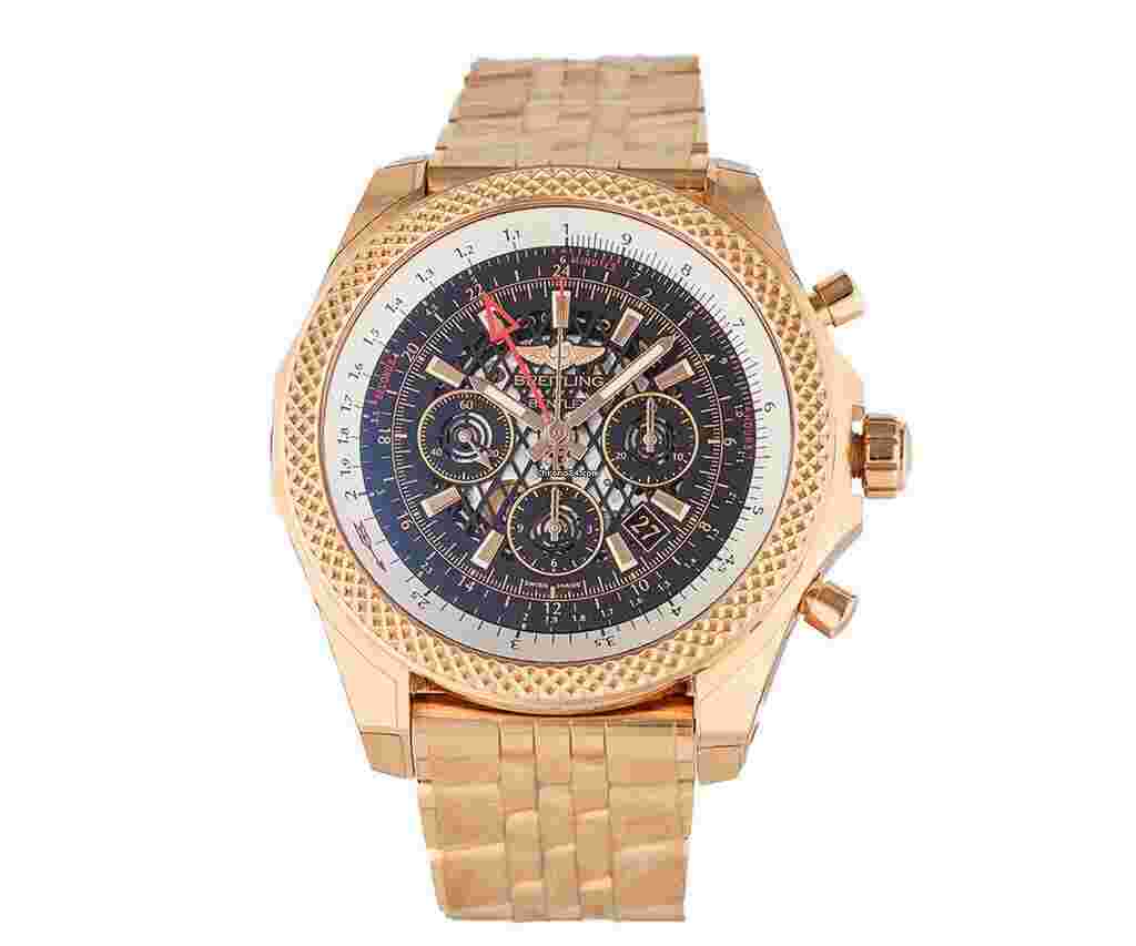 Breitling Bentley B04 GMT
Chronograph Skeleton Dial 18K RoseGold W/Box&Papers