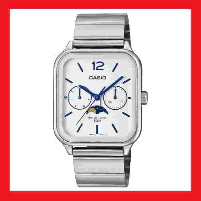 Casio
                           
                                 Moonphase MTP-M305D Stainless Steel Dial White