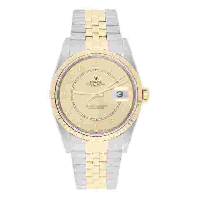 Rolex Datejust 36
                           
                                 36mm Two Tone Champagne Arabic Dial Jubilee 16233 Circa 1998