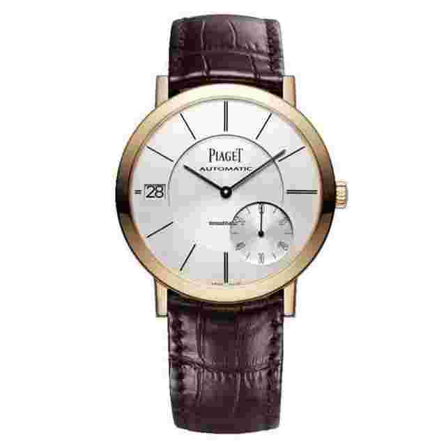 Piaget Altiplano
                           
                                 G0A38139 Rose Gold with Brown Leather Watch Silver Dial