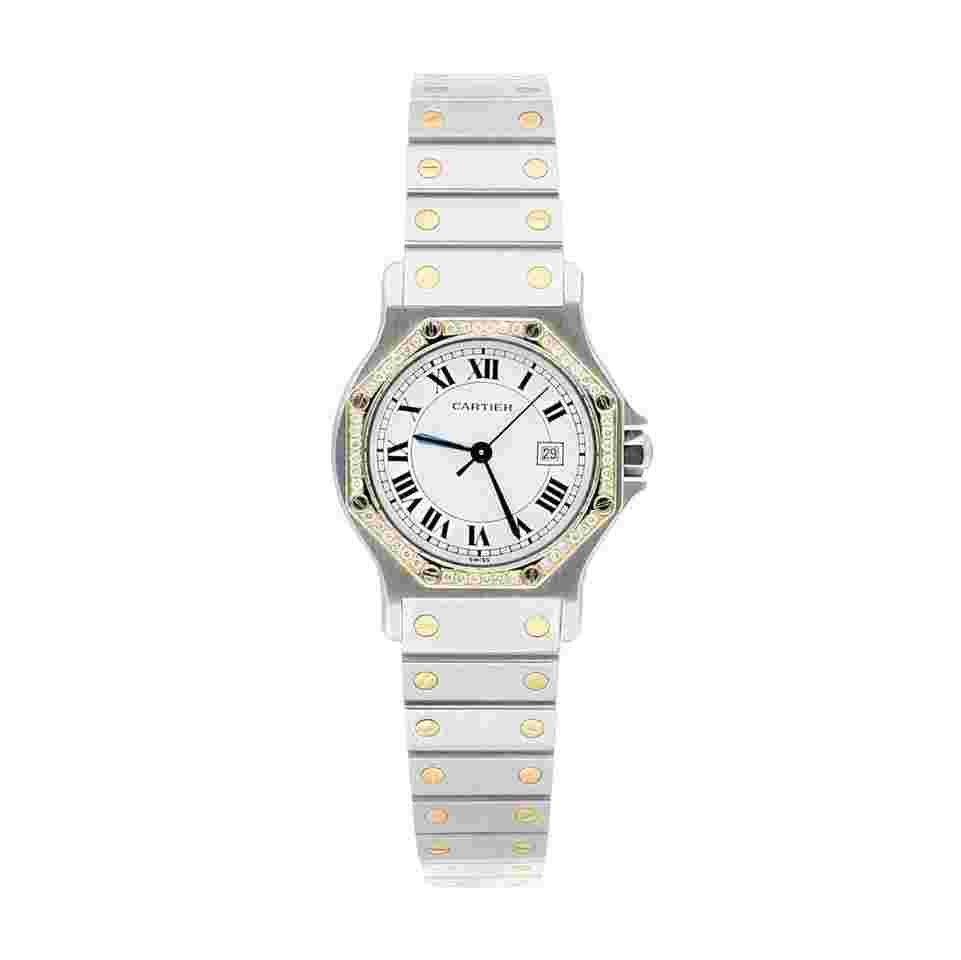 Cartier Santos
                           
                                 Ronde Gold Octagon 29mm Women’s Watch with Diamond Bezel 1790