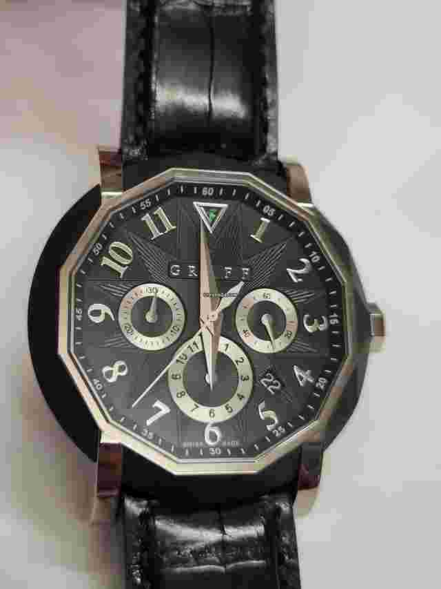 Graf
                           
                                 White Gold Mens Chronograph NEW UNWORN