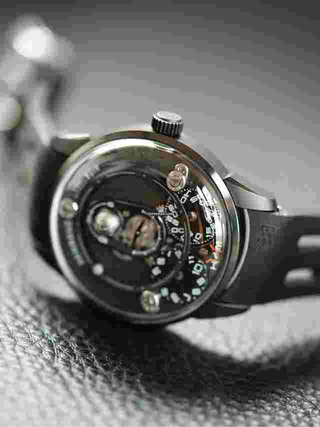 Behrens
                           
                                 X LABELNOIR Limited edition 50 dark moon automatic watch 42MM