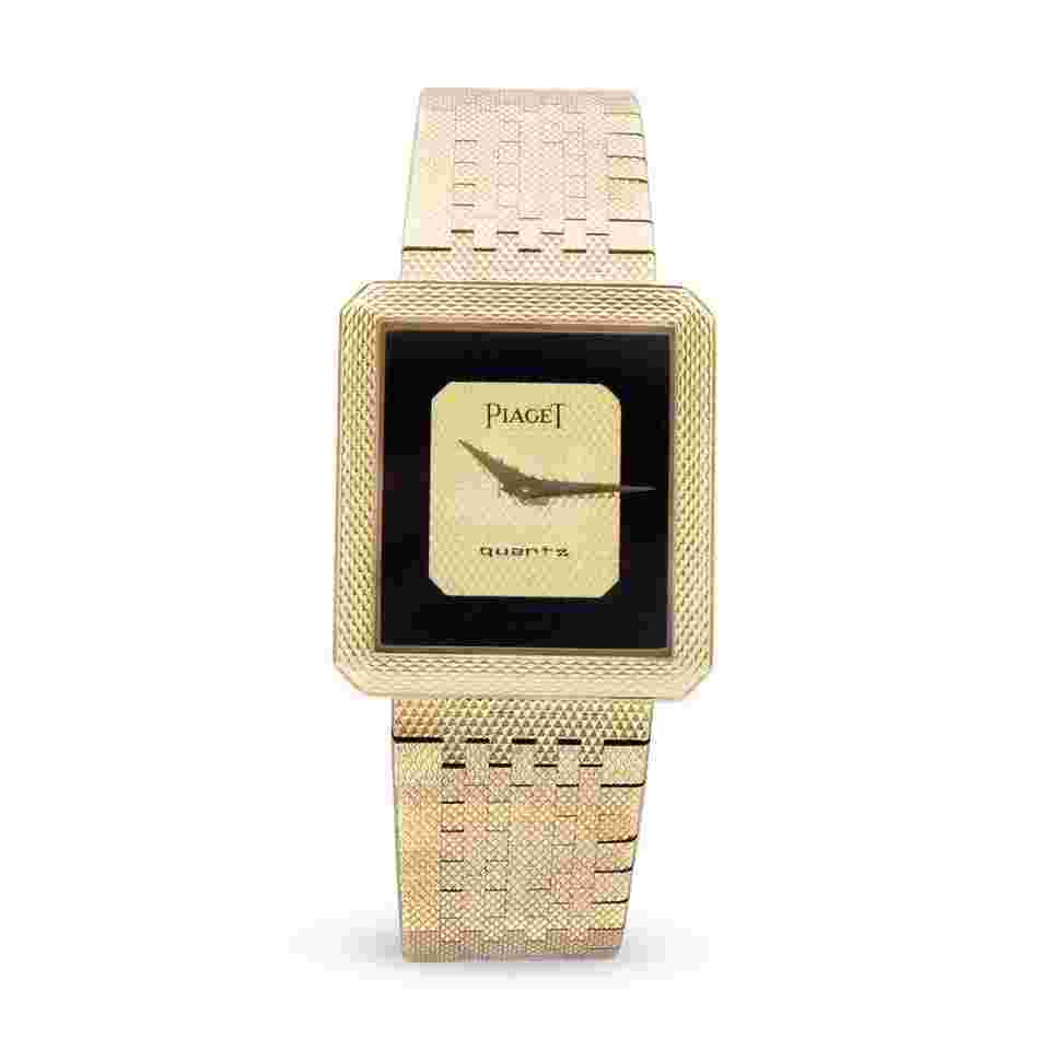 Piaget
Vintage 18K Yellow Gold Onyx Dial Quartz