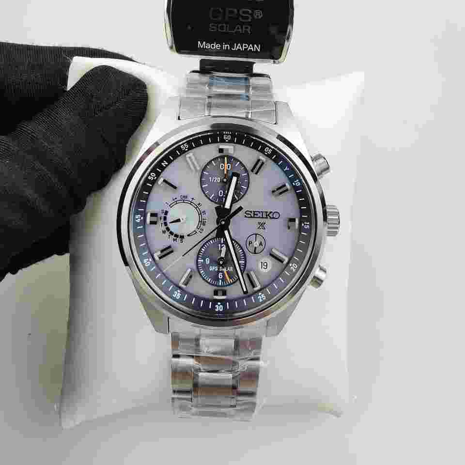 Seiko Prospex SPEEDTIMER Solar GPS satellite radio World time metal men's watch SBED009/SSH165