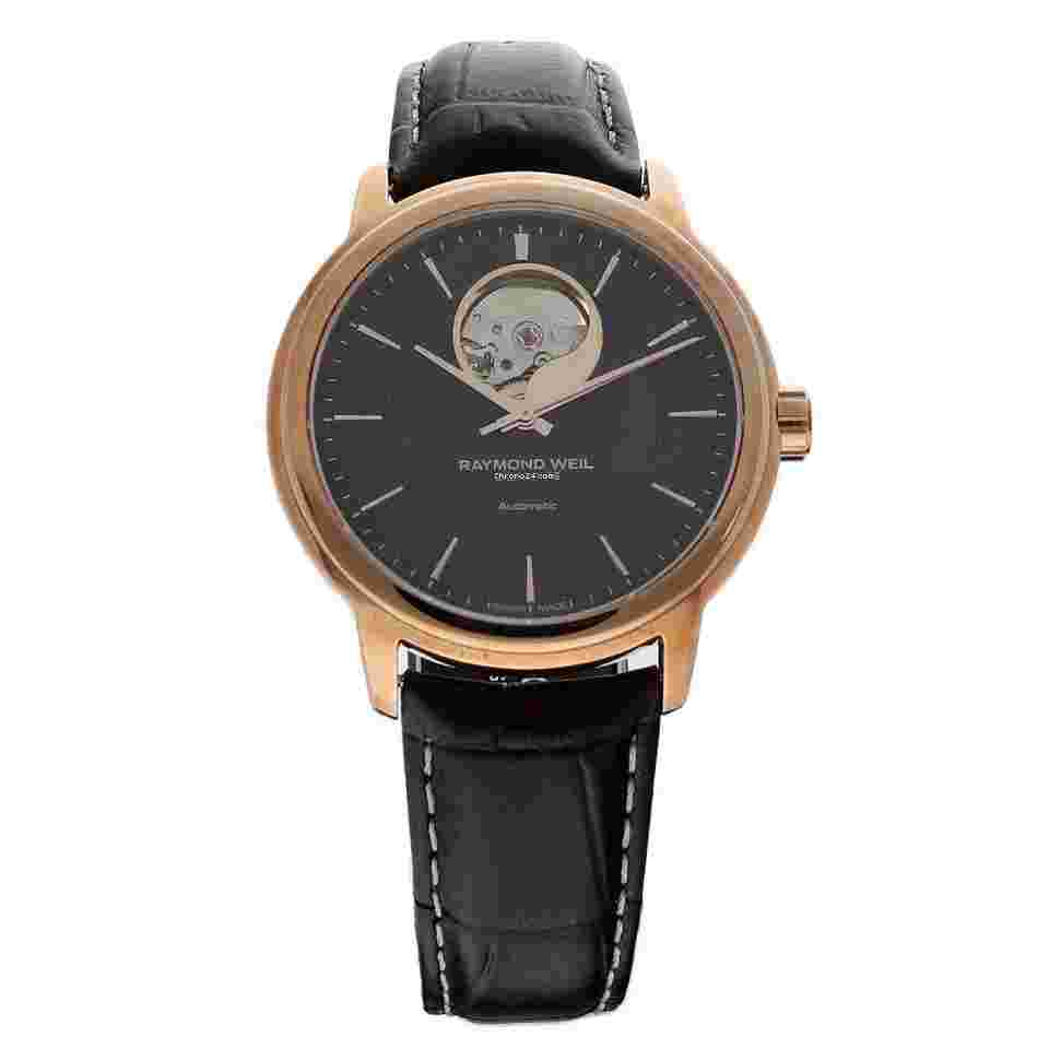 Raymond Weil Maestro
                           
                                 2227 Maestro Rose Gold 39.5 mm Skeleton Leather Automatic Watch