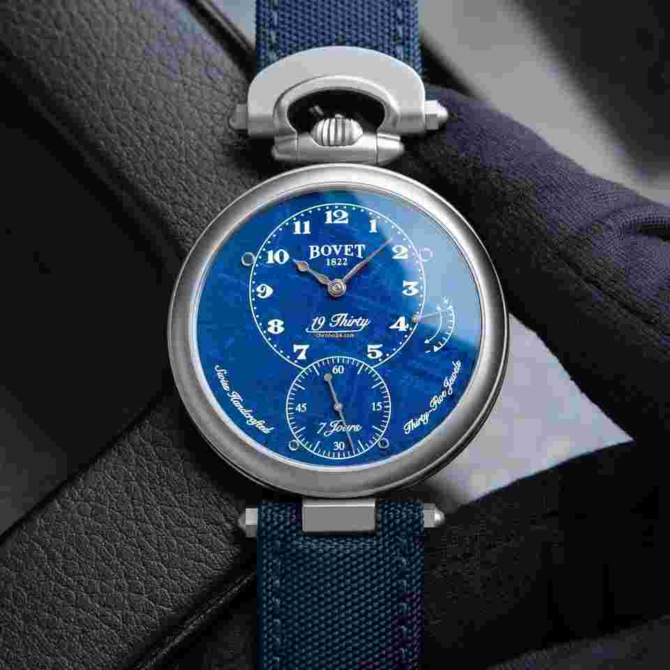 Bovet
19Thirty Fleurier UNWORN RARE Blue Meteorite Dial 7 Days Titanium 42mm