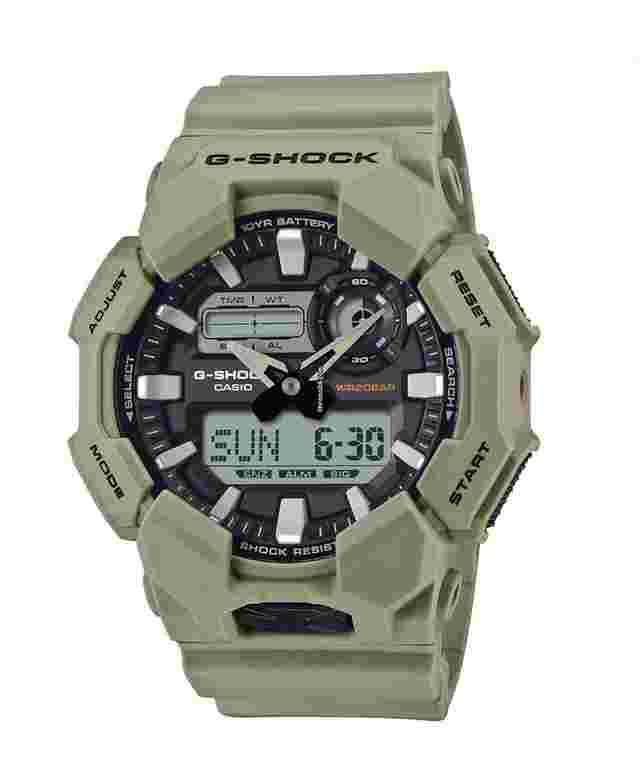 Casio G-Shock
                           
                                 GA010-5A Beige Analog-Digital Quartz Carbon Resin Men's Watch