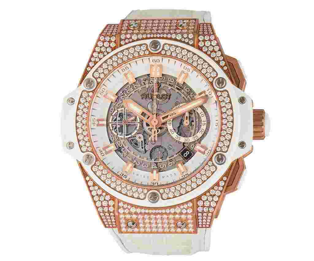 Hublot King Power
                           
                                 Unico Chronograph,48mm Diamond Dial and Bezel,W/Box and Paper