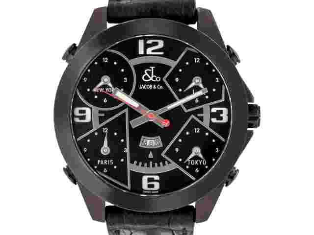 Jacob & Co. Five Time Zone
                           
                                 Dual Face Jcm2bc Stainless Steel Pvd 47mm