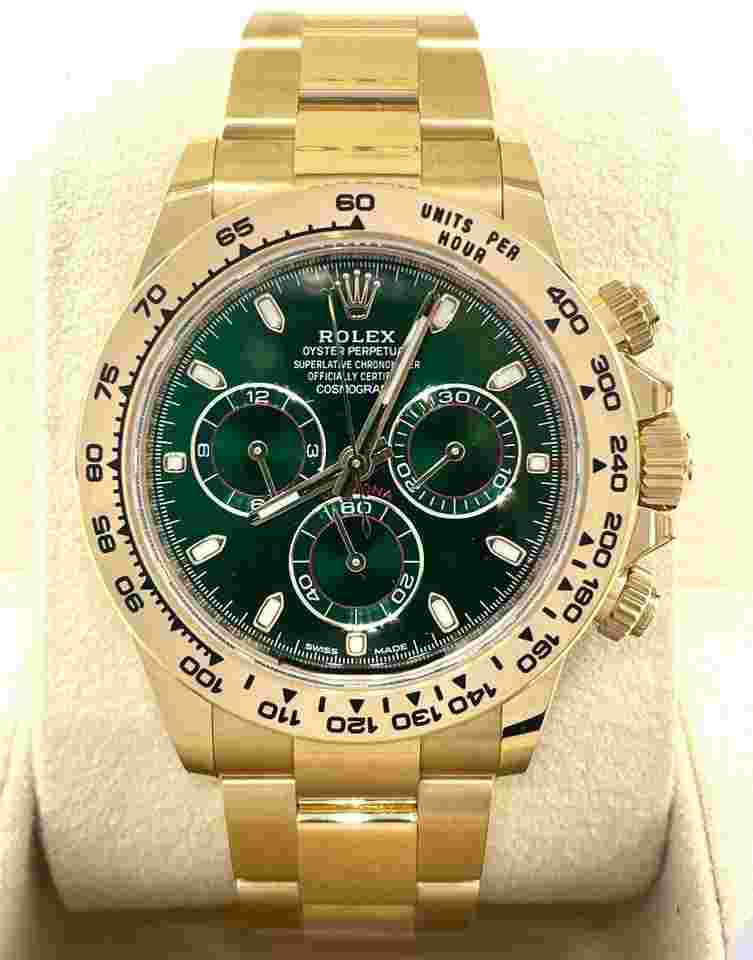 Rolex Daytona
GREEN MONEY DIAL 2021 NEW FULL SET BOX&PAPERS (JOHN MAYER) DISCONTINUED
