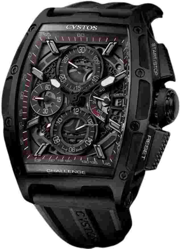 Cvstos Challenge
                           
                                 Chrono II 41×54 mm Black Steel / Black&Silver dial CV13002CHNCHAN0000CN001