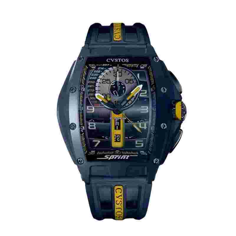 Cvstos
Racing Chrono Sprint Navy Blue Steel / Blue-Yellow Dial 41mm Men’s Watch B01107.4103002