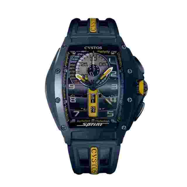 Cvstos
                           
                                 Racing Chrono Sprint Navy Blue Steel / Blue-Yellow Dial 41mm Men’s Watch B01107.4103002