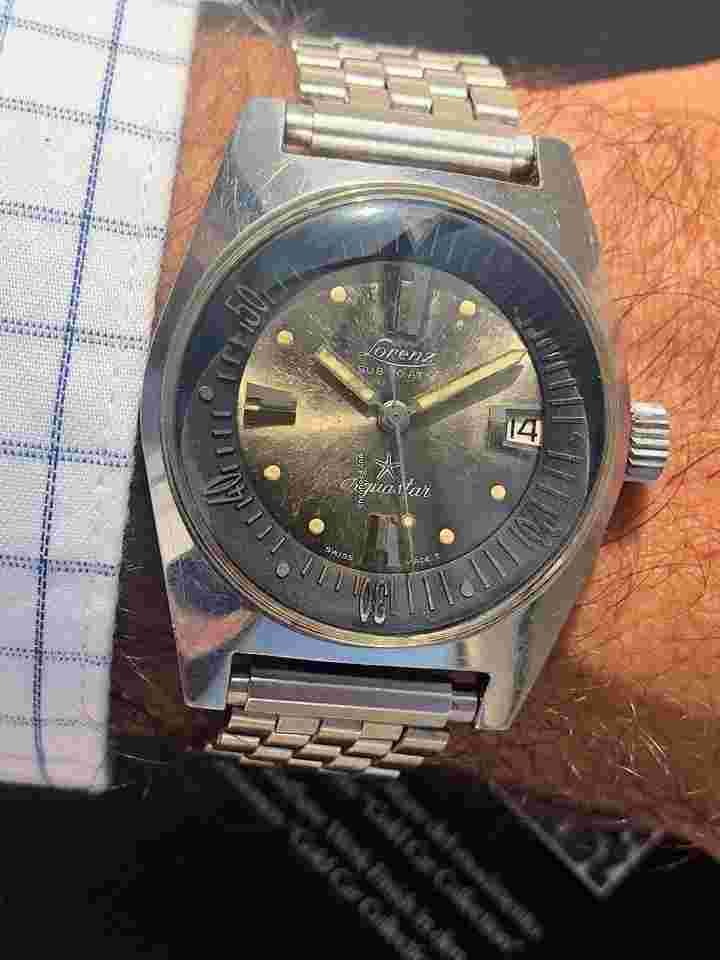 Lorenz
Aquastar Automatic Sub 20 ATM Nice Condition Tropical Dial Rare Top