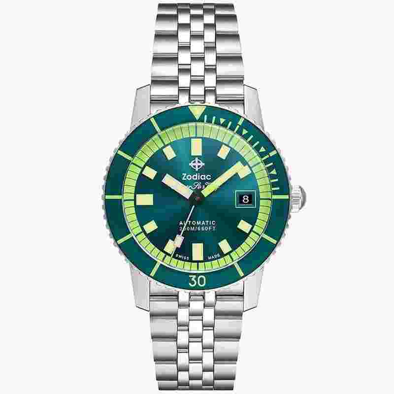 Zodiac Sea Wolf
Super Sea Wolf Compression Emerald Green Dial Men's Watch ZO9310