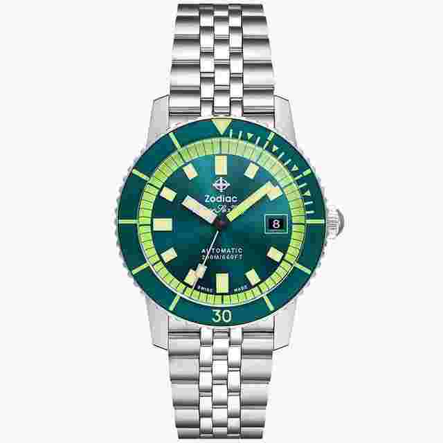 Zodiac Sea Wolf
                           
                                 Super Sea Wolf Compression Emerald Green Dial Men's Watch ZO9310