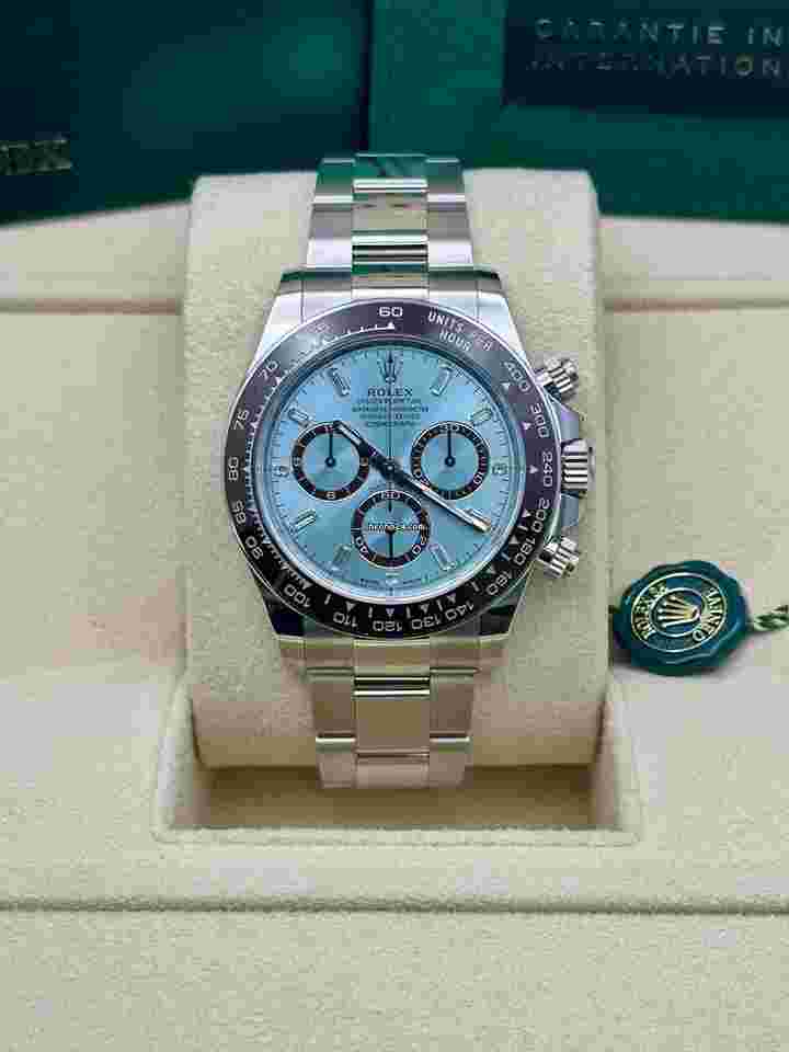 Rolex Daytona Platinum "Platona" Baguette Diamond Dial