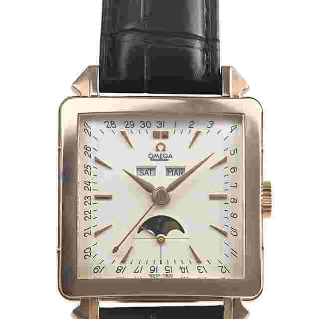 Omega Museum
                           
                                 Collection No 2 Rose Gold Triple Calendar MoonPhase Silver 32.8×32.5mm 5756.30.01