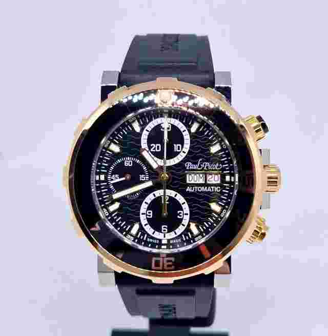 Paul Picot Yachtman
                           
                                 III Chronograph P1127.SRG.B.3604CM001 steel Gold