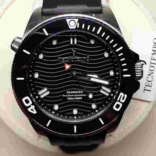 Tecnotempo Seawaves 500m Diver CERAMIC BEZEL Helium valve. ''Happy is good on you''