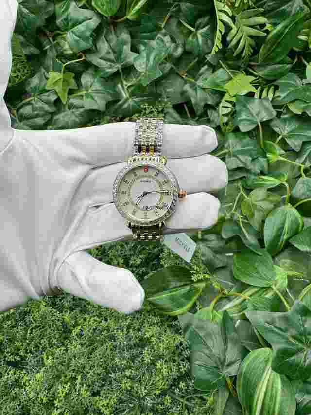 Michele
                           
                                 Sidney Classic Two-tone Women's Watch Of Pearl mww30b000002