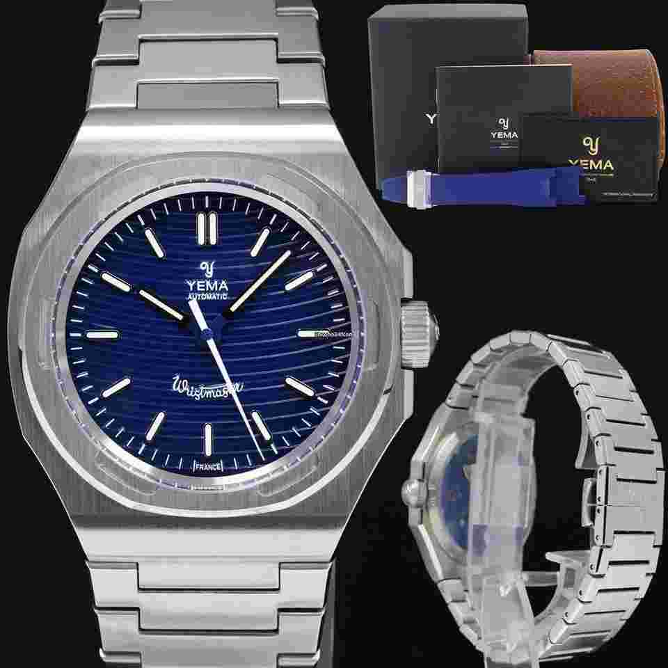 Yema
                           
                                 PAPERS NEW 2024 YEMA Wristmaster Traveler YWTR22-GMS Blue Limited Edition Watch