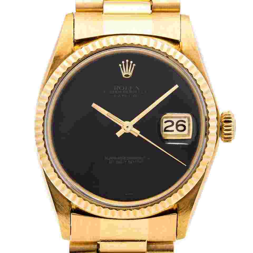 Rolex Datejust 36
                           
                                 1601 - Onyx dial - American bracelet - very rare - very good condition