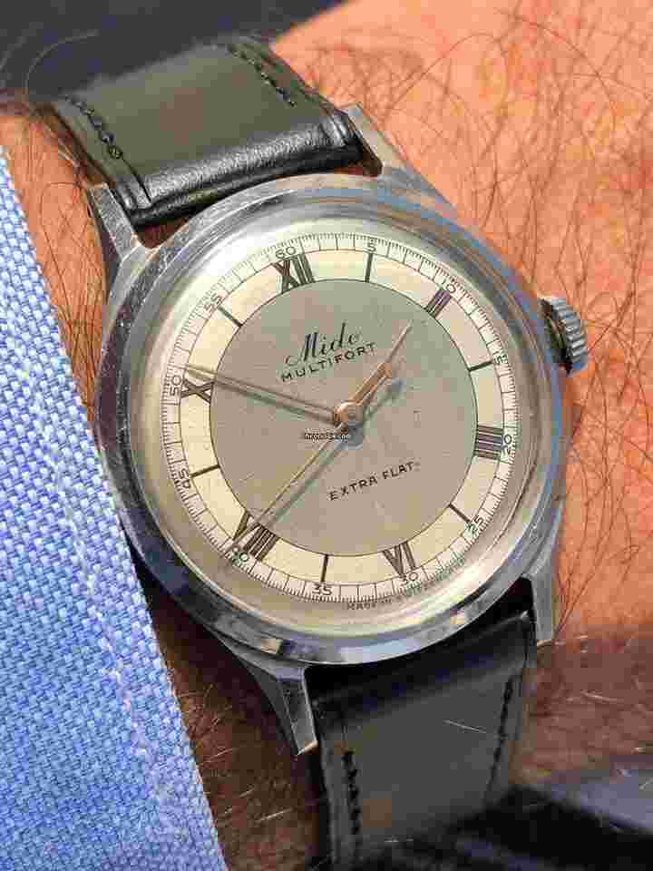 Mido Multifort
Extra Flat Nice Condition Francois Borgel Case Sector Dial Rare Dream Top C