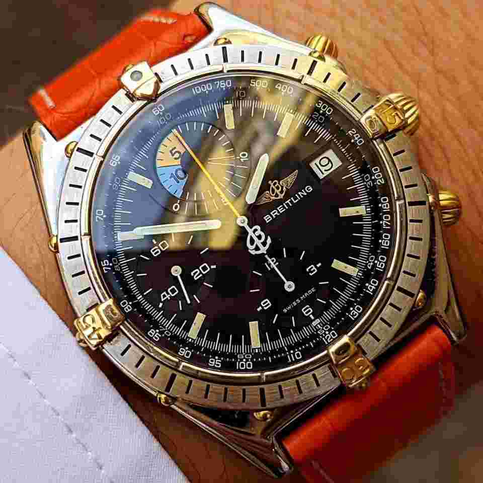 Breitling Chronomat
                           
                                 81950 Chronomat Yachting Regatta Gold & Steel Black Dial