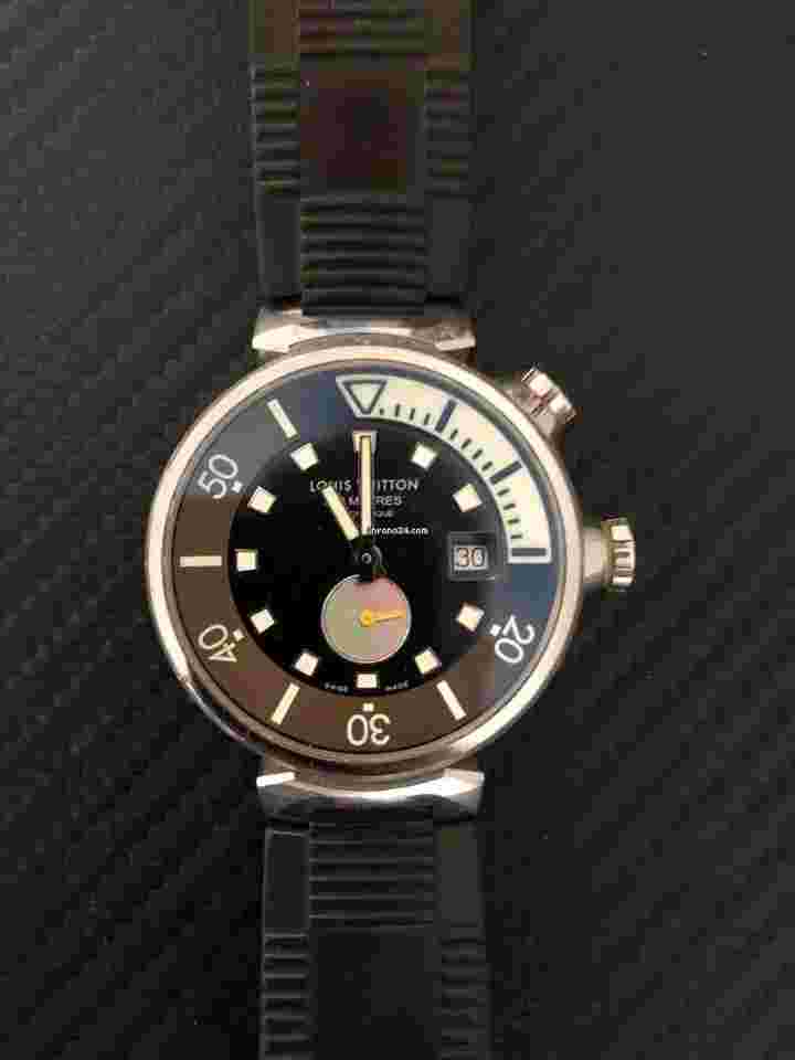 Louis Vuitton Tambour Diving Q1031 Stainless Steel 300m Automatic Watch