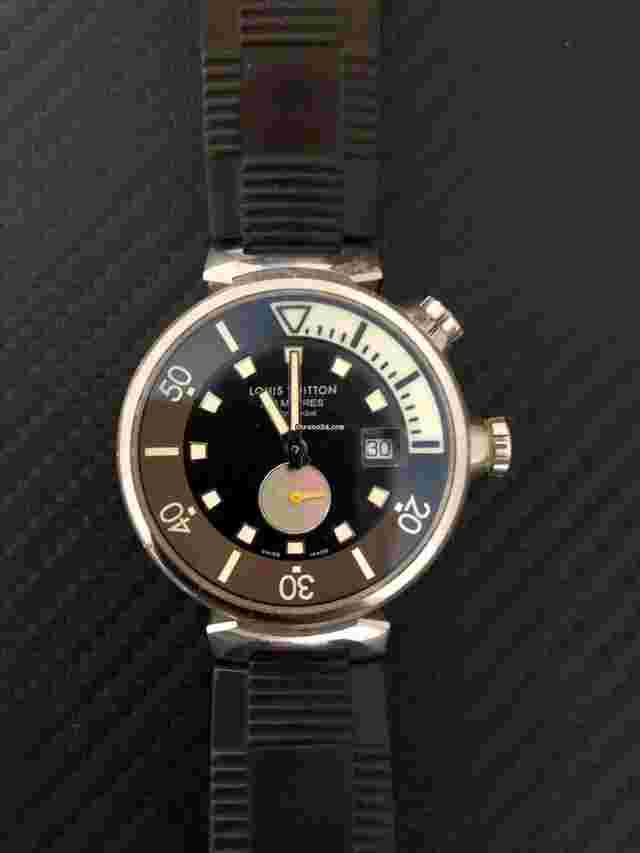 Louis Vuitton Tambour Diving Q1031 Stainless Steel 300m Automatic Watch