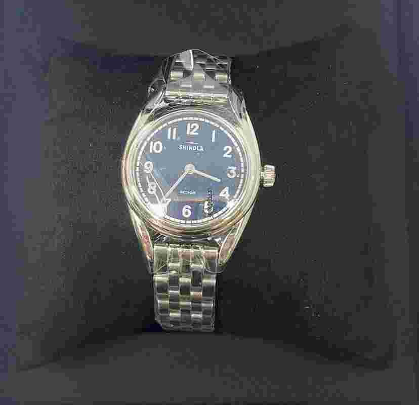 Shinola
                           
                                 The Derby Ladies Blue Dial Stainless Steel Bracelet Watch S0120242330