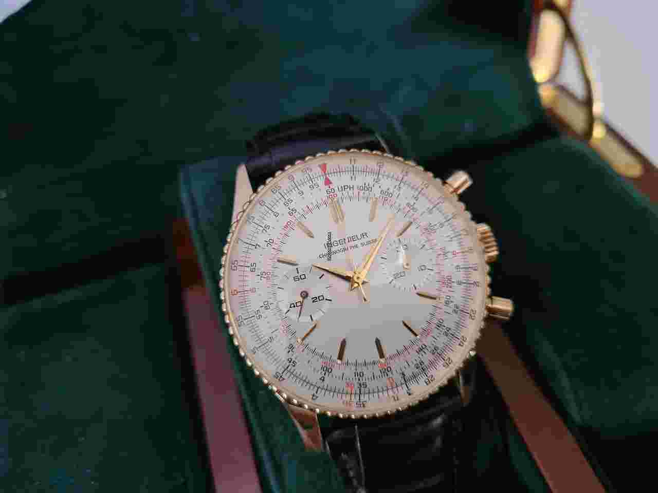 Ollech & Wajs
                           
                                 fantastic Ollech & Wajs 18k 40mm Chronograph Ingenieur Navitimer