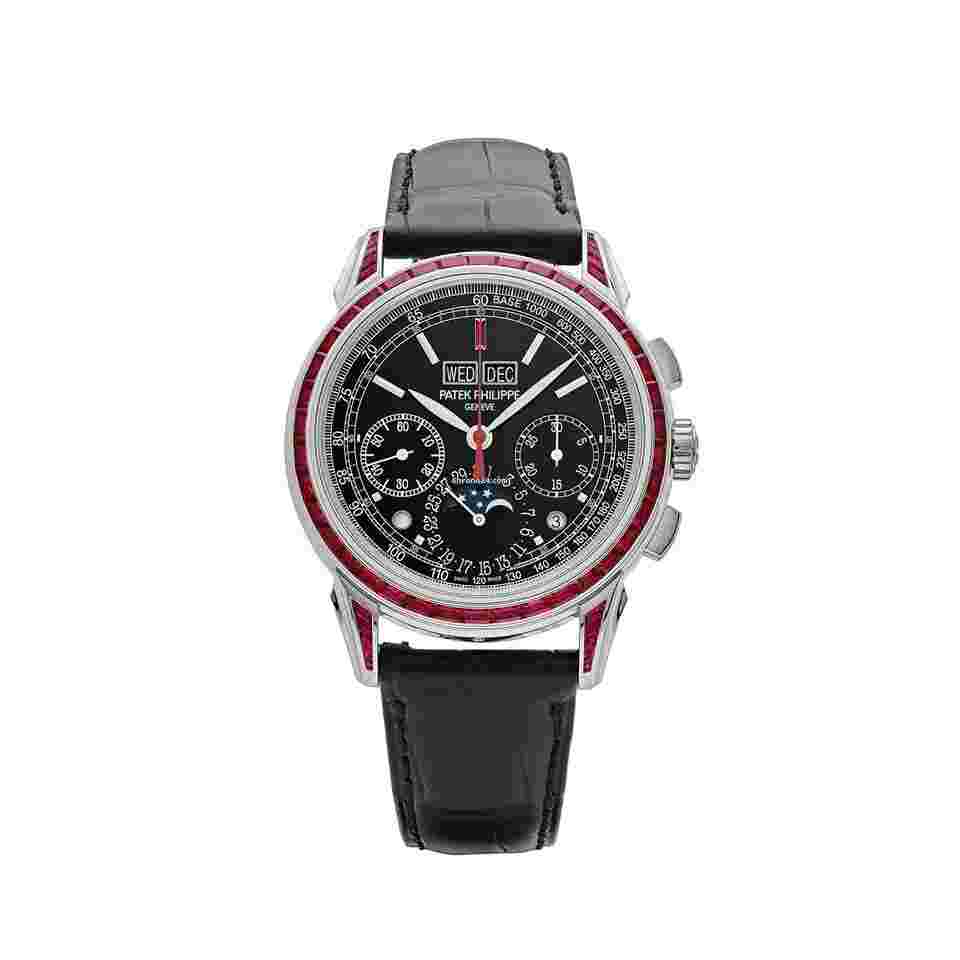 Patek Philippe Perpetual Calendar Chronograph
Grand Complications 5271/12P-001 Perpetual Calendar Platinum Black Dial Ruby Bezel