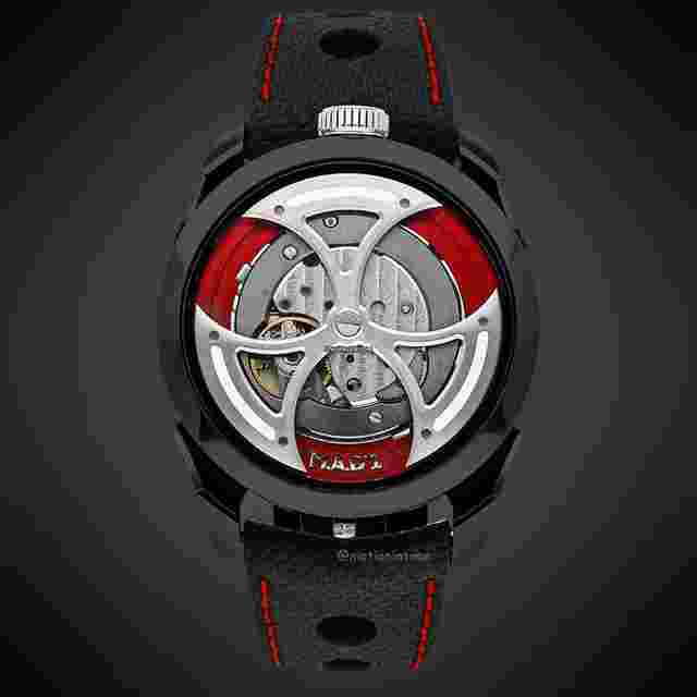 M.A.D. Editions
                           
                                 1 Red Maximilian Büsser Bespoke Stealth Edition Lateral Time Indication 42mm