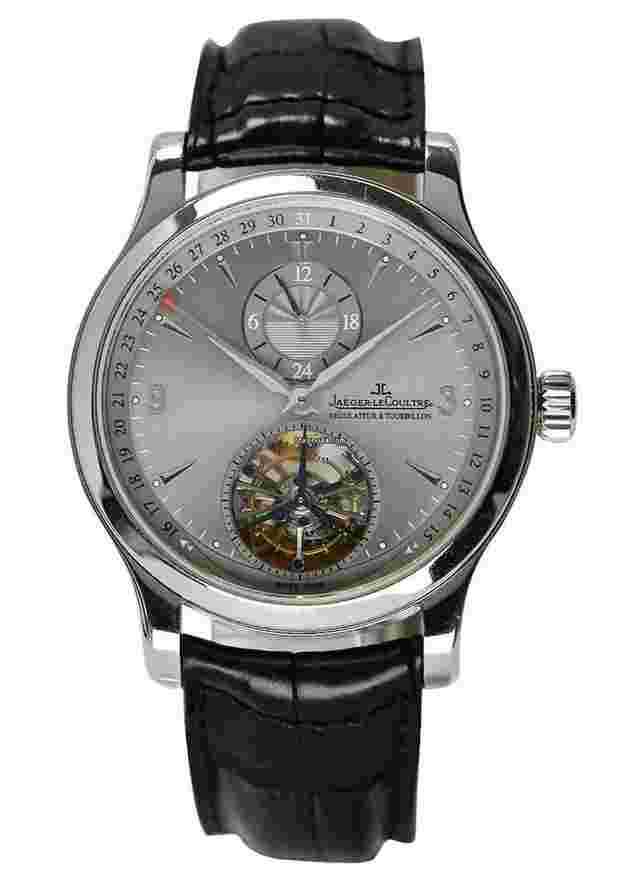 Jaeger-LeCoultre Master Control
                           
                                 Tourbillion in Platinum Limited to 300 on Black Leather Strap with Grey Dial