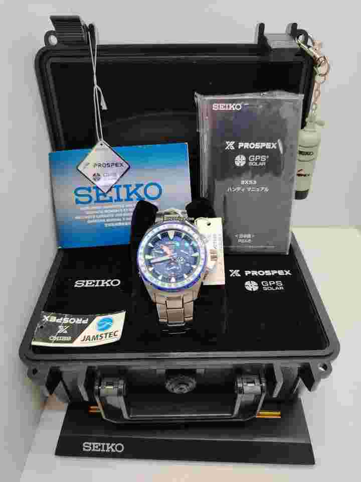 Seiko Marinemaster
Prospex Marinemaster SSF001J1 GPS Solar World Time Titanium Limited Edition Watch