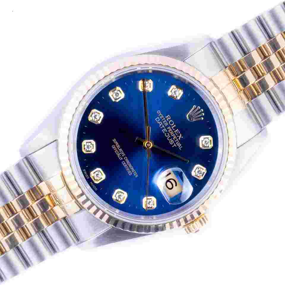 Rolex Datejust 36
Oyster Perpetual Datejust Blue Diamond 16233 1995 (Full Set)