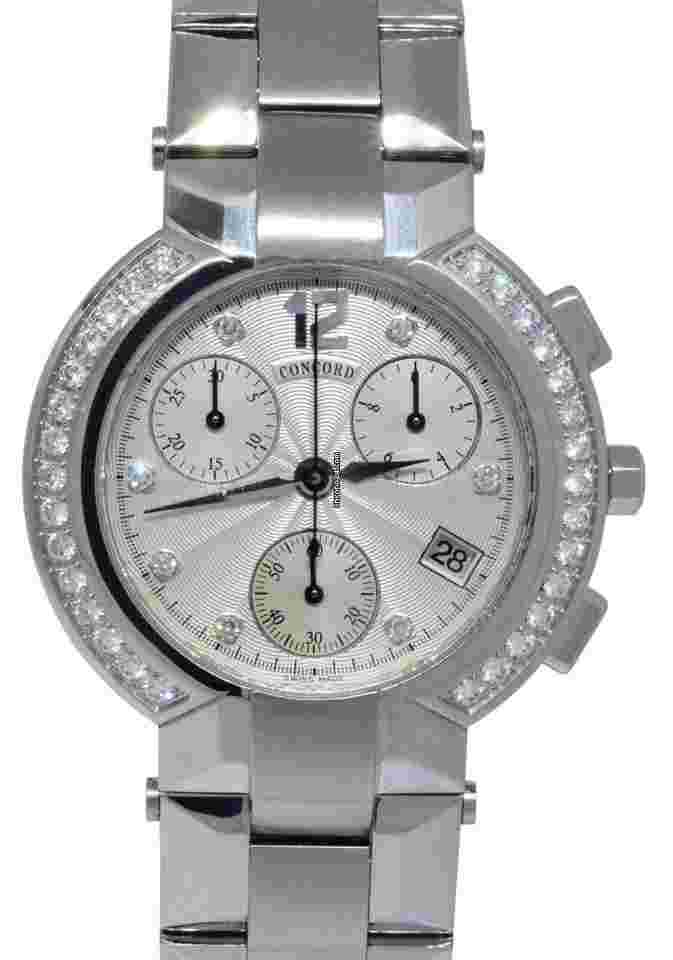 Concord La Scala
Chronograph Steel Diamond 38mm Quartz Watch 14.C5.1891 S