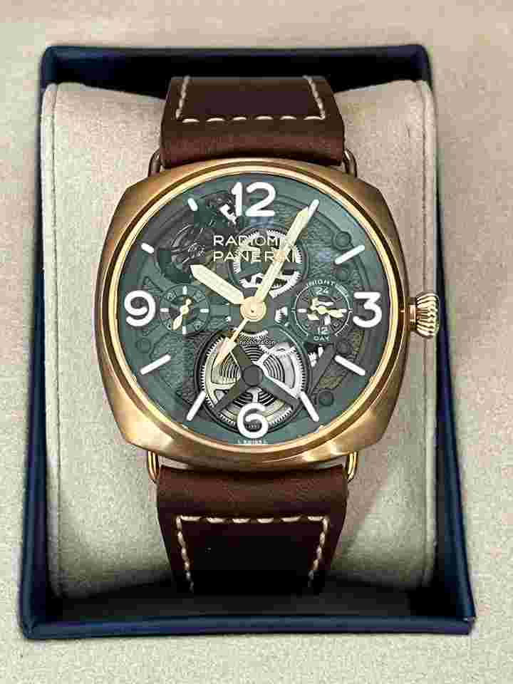 Panerai Radiomir Tourbillon GMT
                           
                                 Bronzo Tourbillon USA Exclusive New 2025 GMT Pam1284