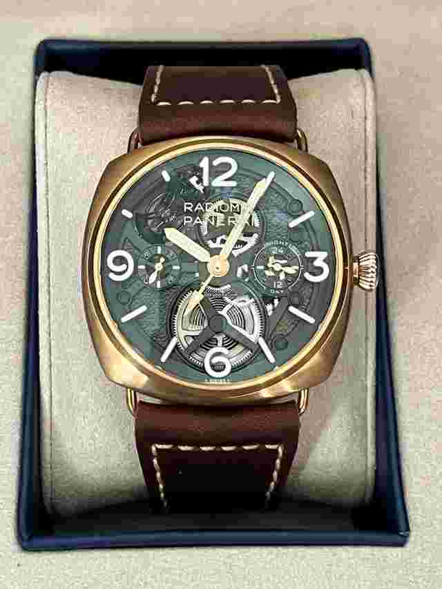 Panerai Radiomir Tourbillon GMT
                           
                                 Bronzo Tourbillon USA Exclusive New 2025 GMT Pam1284