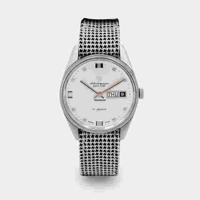 Jules Jürgensen
                           
                                 Copenhagen | Dresswatch | Day-Date | Silver Sunburst Dial | Vintage 1970s